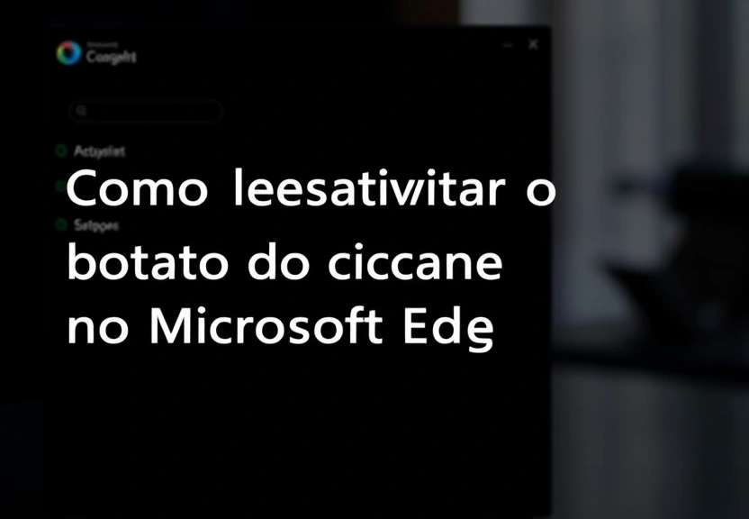 Representação visual de Como desativar o botão do Copilot no Microsoft Edge